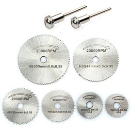 Slitter Blade Circular Saw Blade Set, Cutting Disc, Chip Saw, Circular Saw Blade, Cutting Disc, Mini Router, Bit Set, Cutter, Cutting Wheel, Aluminum Cutting, Cutting Disc Diameter (0.9 inch (22 mm, 25 mm, 32 mm, 44 mm, 50 mm), Cutting Saw, Small Diamete