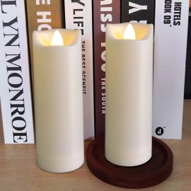 Candle Choice LED Battery Operated Candles 2"x6" Flickering Flameless Candles with Timer