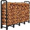 Amagabeli 5ft Firewood Log Rack Outdoor Heavy Duty Logs Holder