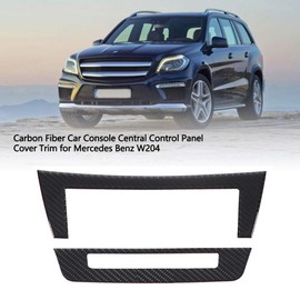 Console Trim, Yctze Carbon Fibre Car Console Cover Trim for the Central Control Panel Replacement for Mercedes W204 Germany (Plain Colour) for W204 Carbon Centre Console Trim of the Conso