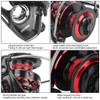 Metal Spool Spinning Wheel Sea Fishing Grip Unidirectional No Clearance
