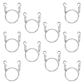 Pack of 2 ZONADAH Panel Light Suspension Kit, Lighting Fixture Accessories, Lock Wire Device, Stainless Steel Wire Rope Safety Rope, Wire Rope Clamp, Installation Kits