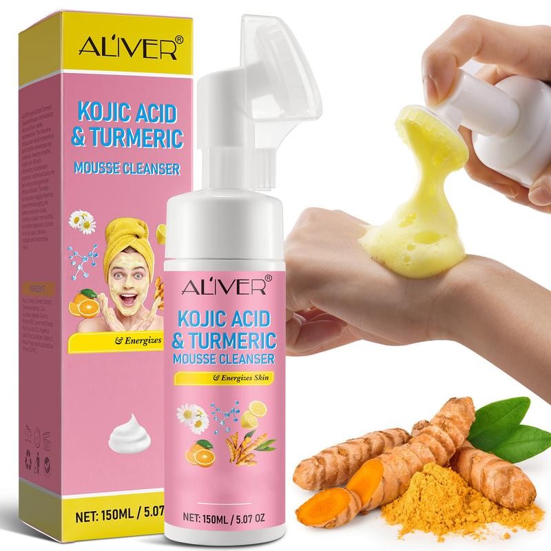 Aliver Kojic Acid & Turmeric Mousse Cleanser - 150ml -