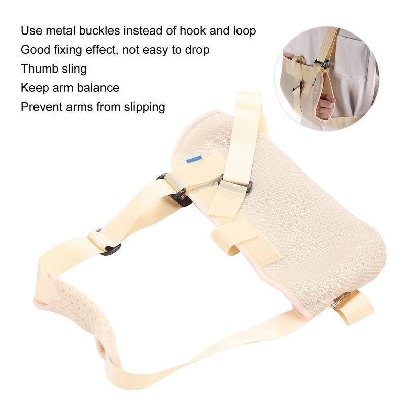 Ober Arm Sling Comfortable Adjustable Shoulder Immobilizer with Waist Strap