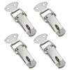 Generic 4 Pack Spring Loaded Toggle Latch Catch, Stainless Steel