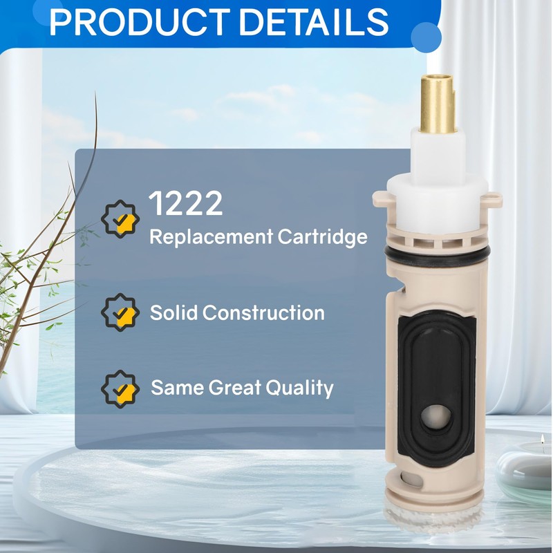 1222 Replacement Cartridge Kit for Moen One-Handle Posi Temp Faucets,Replacement