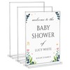 NIUBEE Acrylic Sign Holder 8.5 x 11 T-Shape Clear Flyer