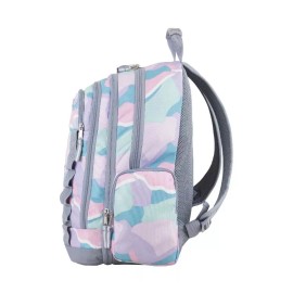 Eastsport Unisex Expandable Team Recycled Backpack, Abstract Joy, Recycled Polye