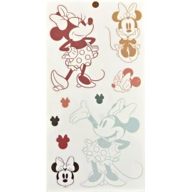 Happy Planner MINNIE MOUSE THE HAPPY PLANNER 1 SHEET BEAUTIFUL CLEAR VINYL STICKERS #DISNEY25