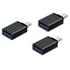 Pencilupnose USB C Adapter (3 Pack) USB C to USB
