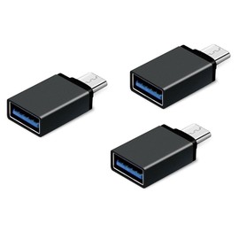 Pencilupnose USB C Adapter (3 Pack) USB C to USB Data Transfer, USB-C to USB 3.0 Female Adapter