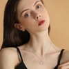MEIDERBO Violinist Necklace 925 Sterling Silver Violin Pendant Necklace Music
