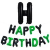 TONIFUL Happy Birthday Balloons Banner 16 Inch Mylar Foil Letters