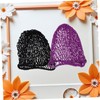 Gatuida 3pcs Crochet Hair Bun Covers Stretchy Mesh Nets for