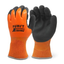 Single Pair - Frost Buster Xtreme Liquid-Proof Latex Coated Winter Gloves - Size: Large