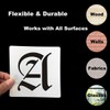 2 Inch Alphabet Letter Stencils for Painting - 70 Pack
