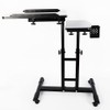 Tattoo Mobile Work Station Stand Table Double Countertops 360°Rotating Tattoo