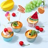 36 PCS Summer Fridays Cupcake Toppers, Cute Pool Party Beach
