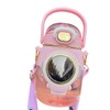 Kids Straw Water Bottle Creative Cute Large Capacity Girls Portable