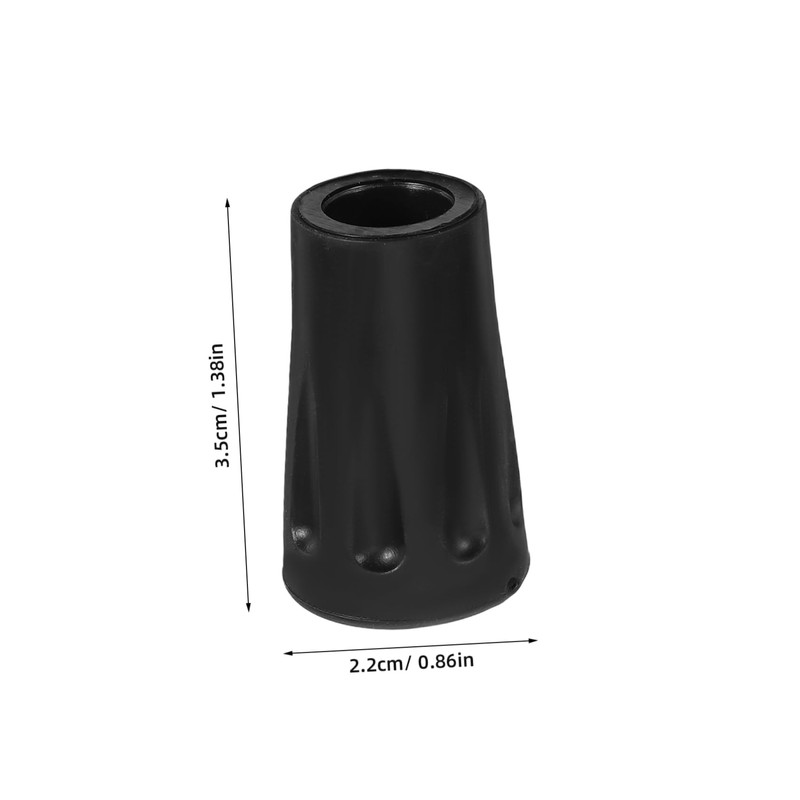 Healeved 30pcs Walking Cane Tips: Shock-Absorbing Rubber Trekking Pole Tips