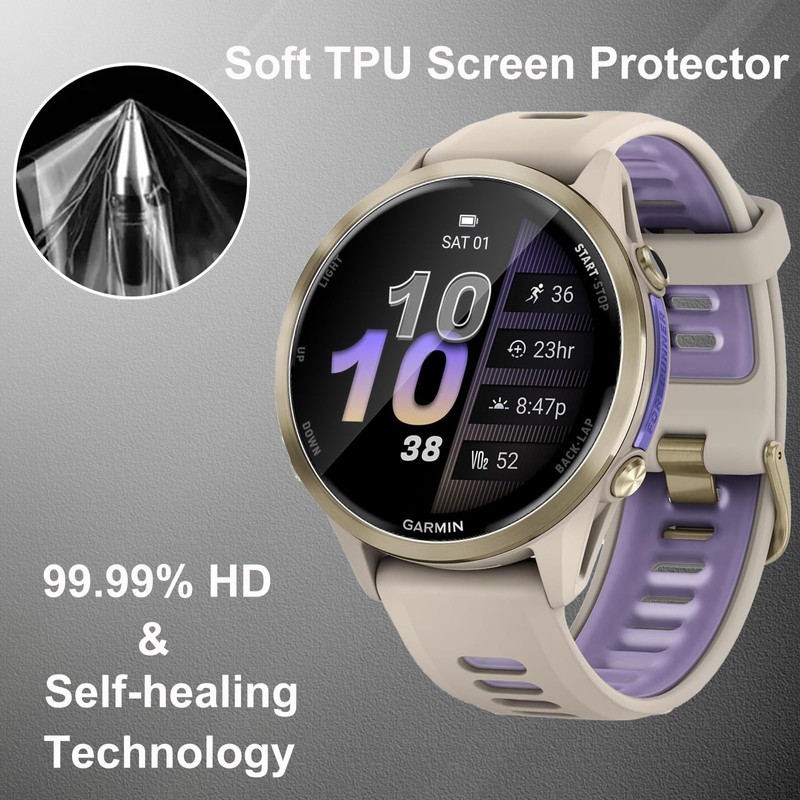 CONAPIKA Screen Protector for Garmin Forerunner 970/570 47 mm/965, Pack