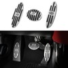 ANFOKAS 3pcs Compatible with MINI Cooper Accessories Sporty Anti-Slip Aluminum