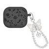 CameCosy for AirPods 3rd Generation Case with Silver Butterfly Keychain,