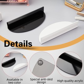 2 Estantes de Acrílico de la Peluca Organizadores de Soporte de Extensiones de Cabello de Exhibición Ligeros Soportes de Peluca de Almacenamiento Portátiles