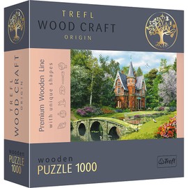 Trefl Wooden Puzzle, Victorian House Puzzle, 1000 Elements, Wood Craft, Irregular Shapes, 100 Figures of English Memorial and Symbols, Modern Premium Jigsaw Puzzle, DIY