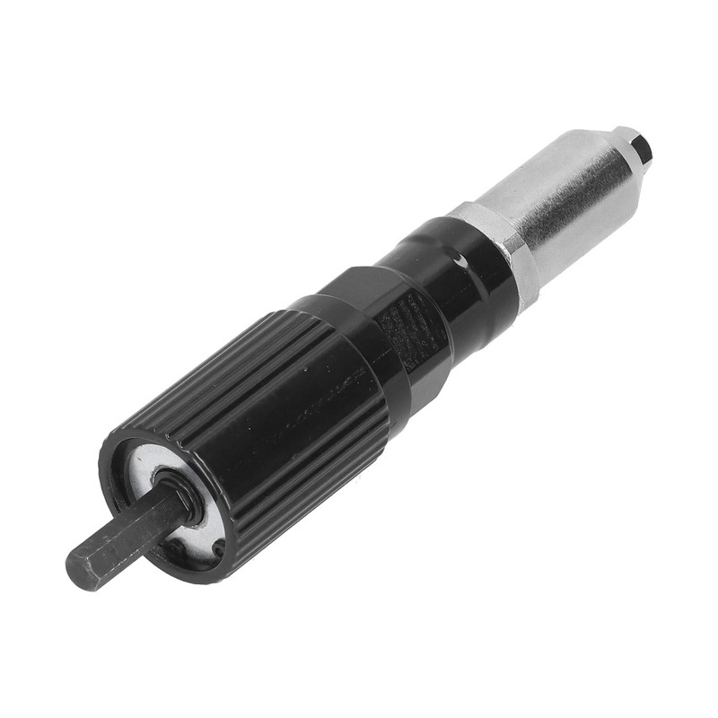 Electric Rivet Gun Adapter Black Hex Shank Cordless Riveting Drills