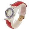 Glass Of Venice Murano Glass Millefiori Watch with Leather Band