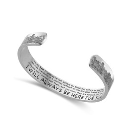 Sunflower Jewellery Sister Bracelet Gift Not sisters by blood but sisters by heart Jewelry Friendship Bracelet Best Friends Bangle Gift(I WILL ALWAYS BE HERE FOR YOU)