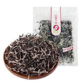 Whitejianpeak Dried Wood Ear Mushrooms, 3.52Oz Woodear Mushrooms Dried, Chinese Black Fungus Mushrooms (Shredded)