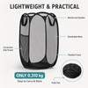Collapsible Mesh Pop Up Laundry Hamper with Handles & Side