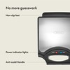 BELLA Classic Waffle Iron, 4 Square Belgian Waffle Maker, Non-stick