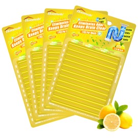 Drain Sticks Bio-Flow Drain Cleaner Sticks Lemon Scent Odor Remover for Sink Pipe Cleaning