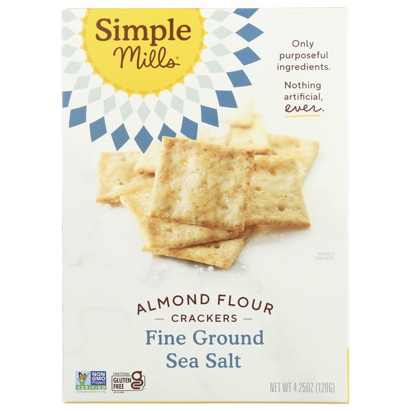 Simple Mills Almond Flour Crackers, Sundried Tomato/Basil, 4.25 Oz