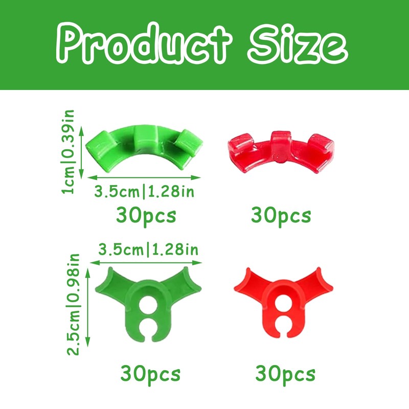 SNONESIY Plant Bender 120 Pieces Lst Clips Plant Clips Plant