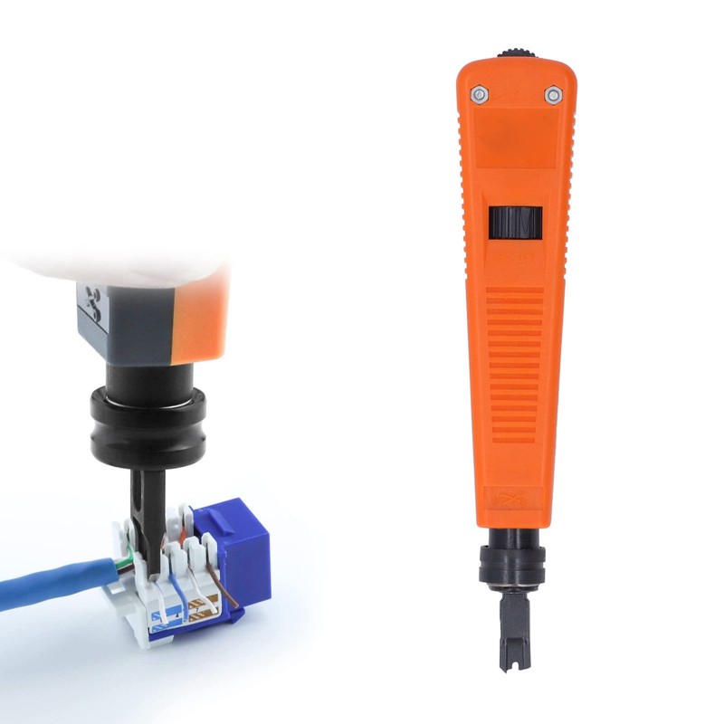 Double Blade Network Wire Cable Punch Down Tool Rotatable Portable