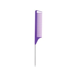 Purple Fine-tooth Metal Portable Rat Tail Comb - Hairdresser's Hair Styling Tool for Beauty,Rat Tail Comb Fine Pro Tail Combs Rat Tail Carbon Hair Combs,Styling Tools and Appliances
