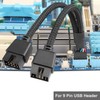 COEZFE Motherboard USB 2.0 to Dual 9 pin Extension Cable,