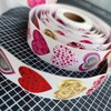 1 roll of 500 heart stickers Packaging 5ea