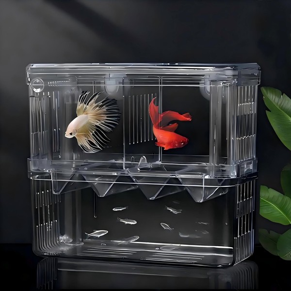 EKMOIS Aquarium Fish Breeder Box Hatchery Incubator,Multi-Functional Acrylic Breeder Isolation