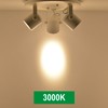 Arcfox 27W 3000K 3 Light LED Flush Mount Ceiling Spotlight