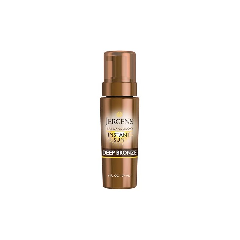 Jergens - Espuma bronceadora natural Glow Instant Sun sin sol,