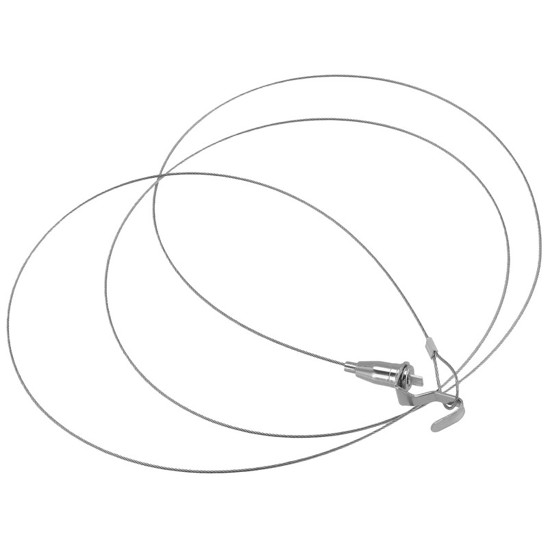MAHIONG 10 PCS 2 m Silver Picture Rail Hooks, Picture