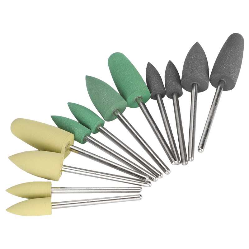 Dental Silicone Rubber Polisher Grinding Head Stainless Steel Shank Dental