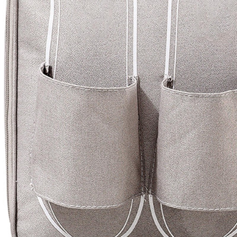 Travel Shoe Storage Bag Dustproof Portable Handle Multiple Pockets Space
