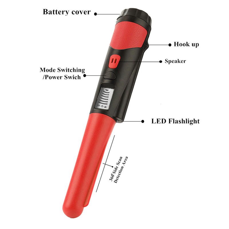 Metal Detector Pinpointer Handheld with LCD Display High Sensitivity Portable