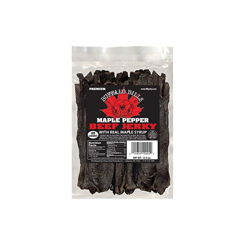 Buffalo Bills 12.5oz Premium Maple Pepper Beef Jerky 7" Strips